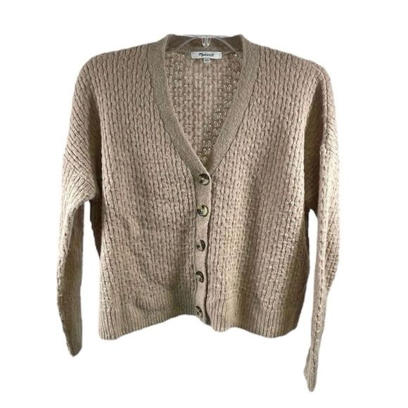 Madewell Alpaca Blend Tan Cardigan Size XXS - Picture 1 of 6